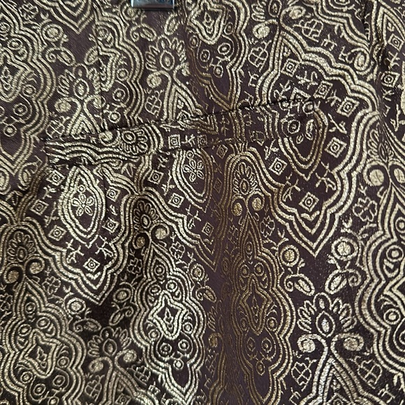 LouLou De La Falaise Pants Slacks Gold and Brown. New with Tags 22W. Lined - Picture 9 of 14